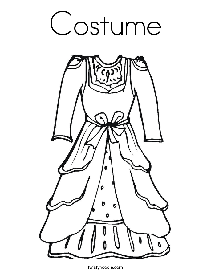Coloring Pages Dress - Coloring Home