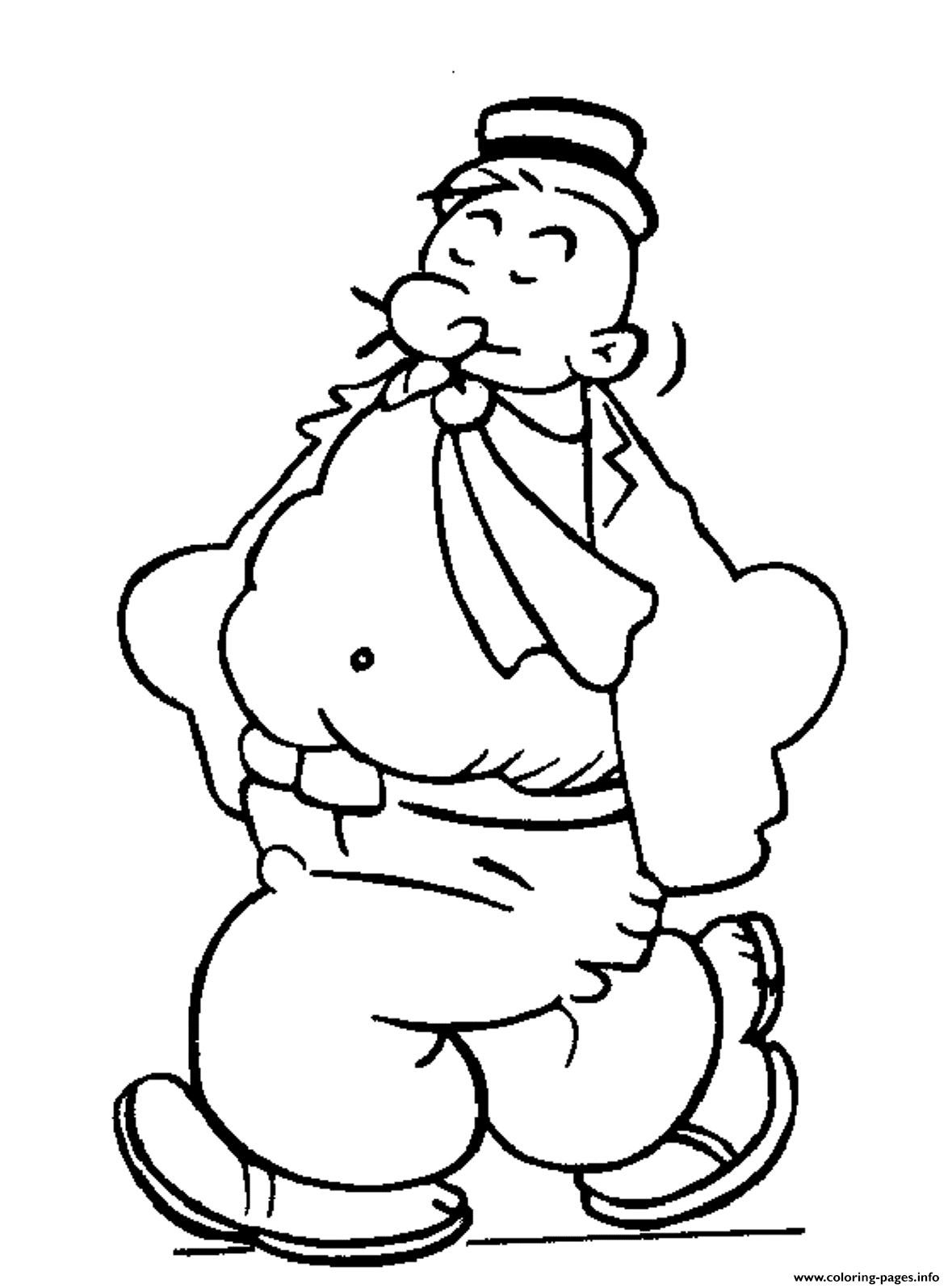 Print wimpy of popeye s4975 Coloring pages