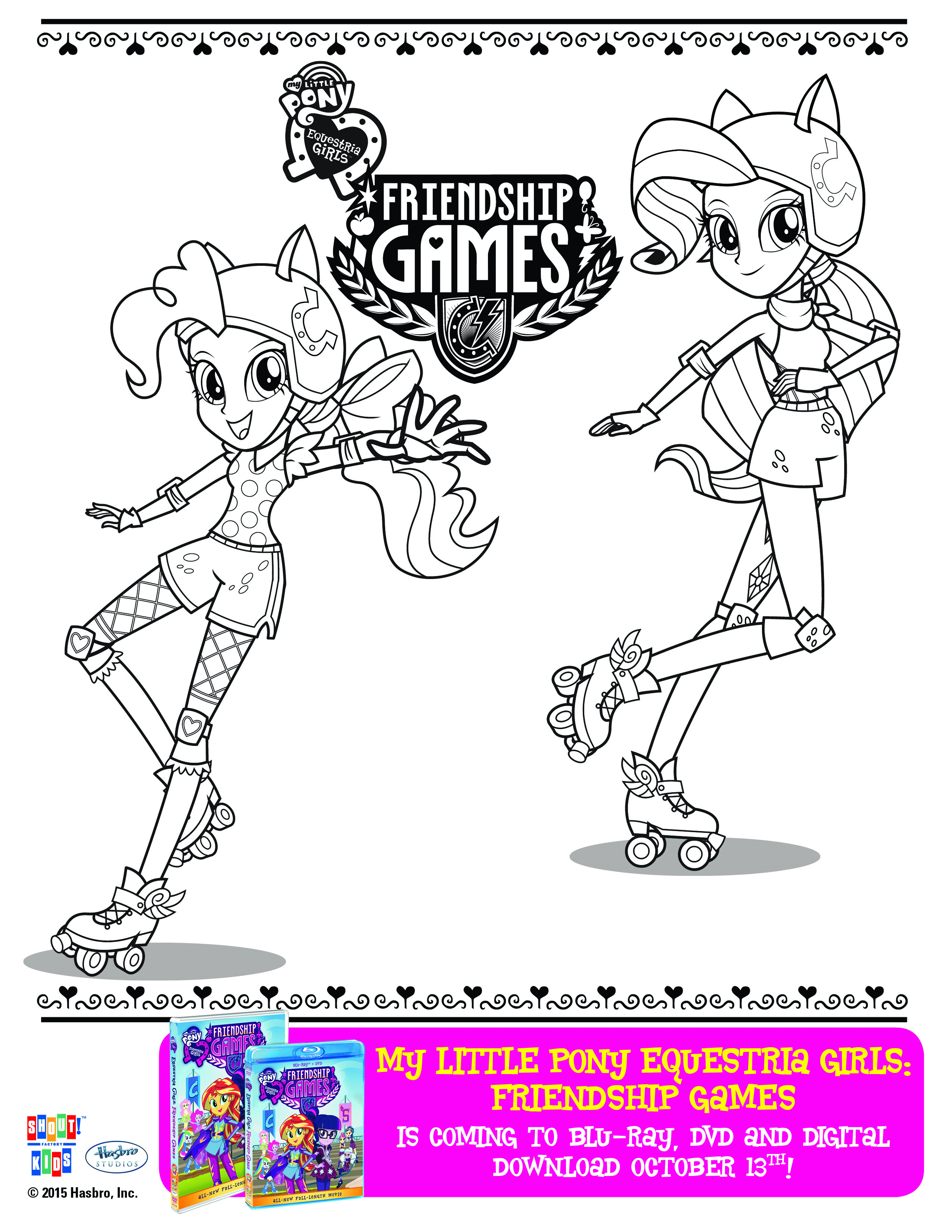 My Little Pony Equestria Girls: Friendship Games Coloring Sheets ...