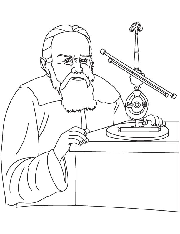 Galileo Galilei coloring pages | Download Free Galileo Galilei ...