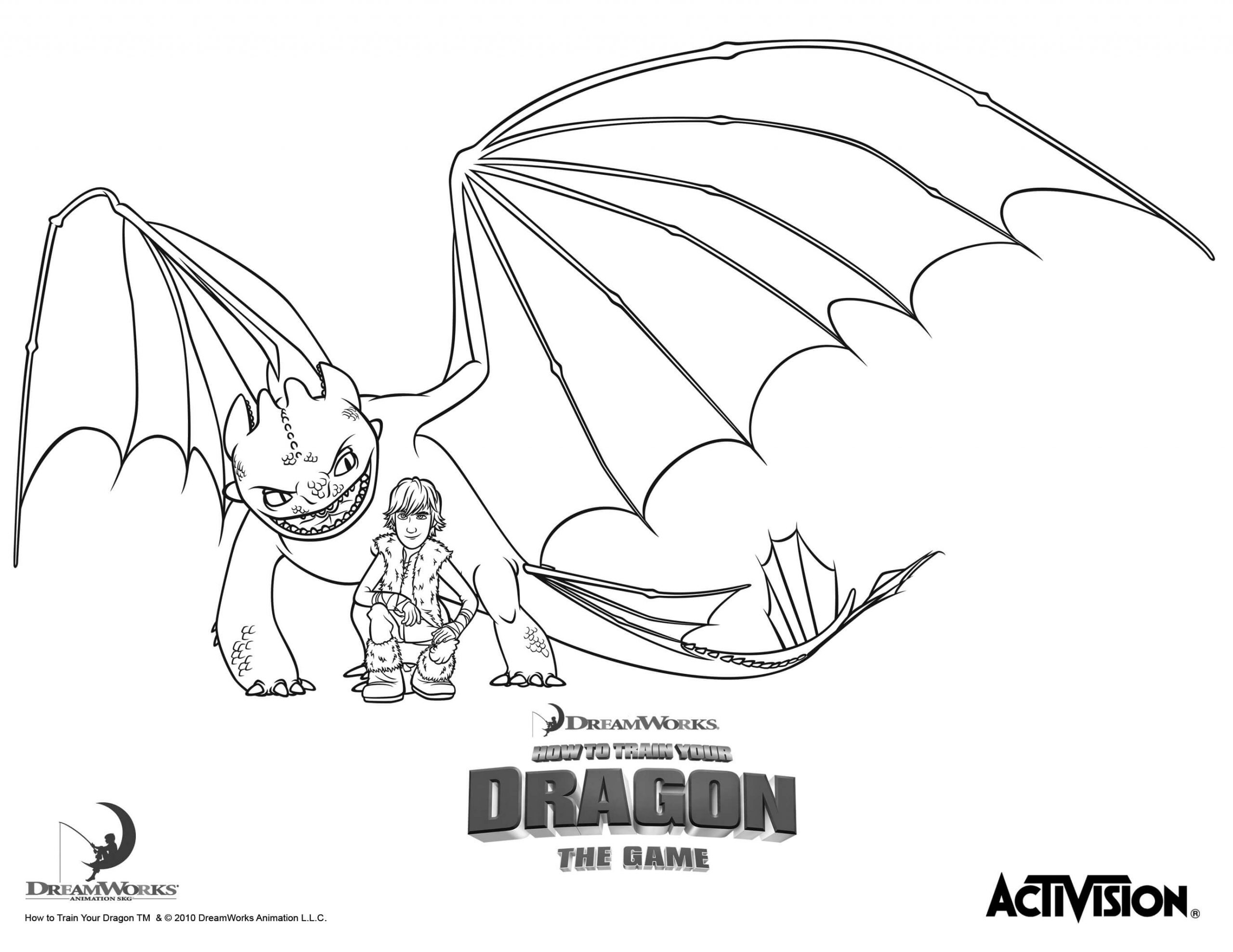 Train Your Own Dragon Game Book Hiccup Andoothless Games Coloring ...