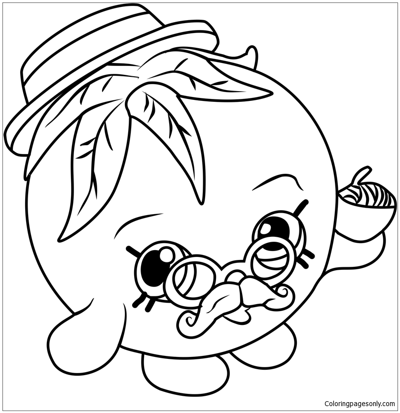 Papa Tomato Shopkins Coloring Page - Free Coloring Pages Online