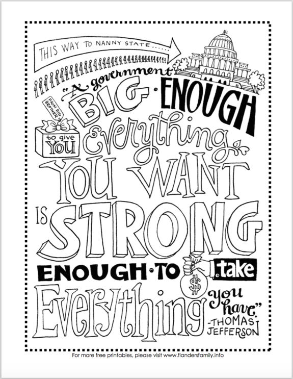 Constitution Day Coloring Pages (Free Printables) - Flanders ...
