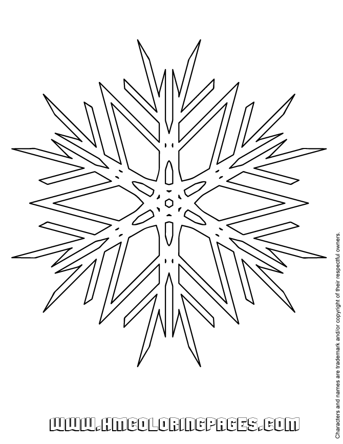 Snowflake Cutout Coloring Page | Free Printable Coloring Pages