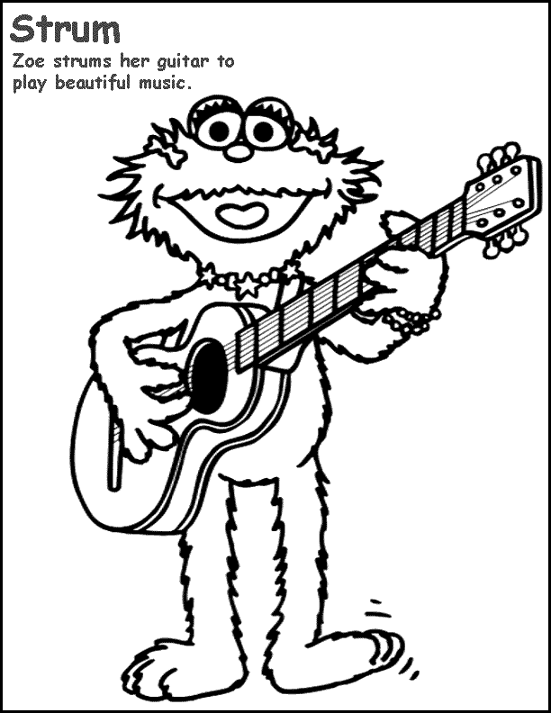 Sesame Street Coloring Sheets Coloring Home