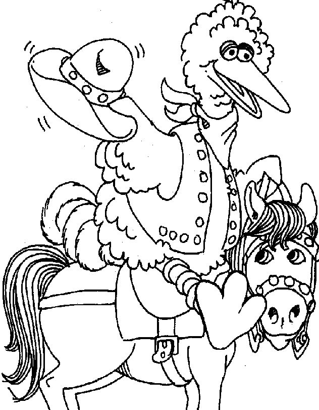Big Bird Coloring Pages Printable