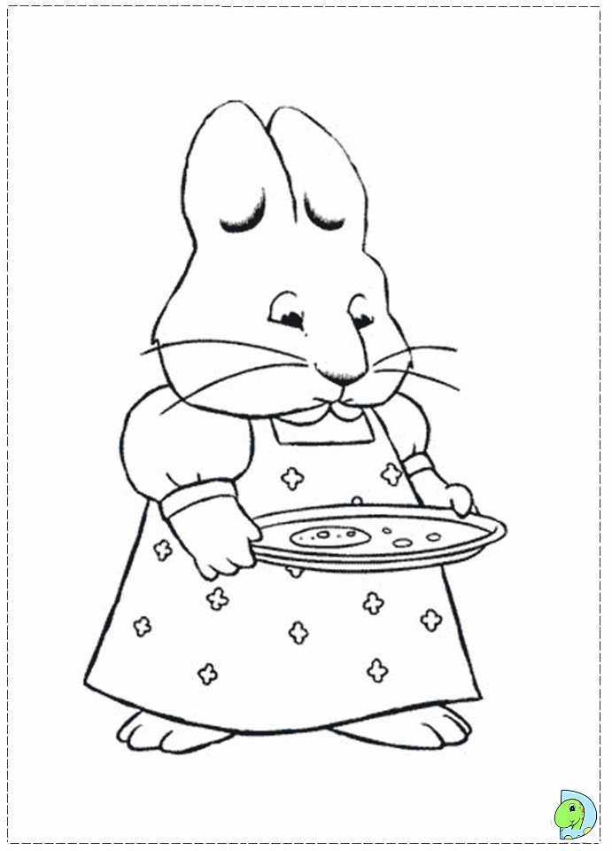 Max and Ruby Coloring page- DinoKids.