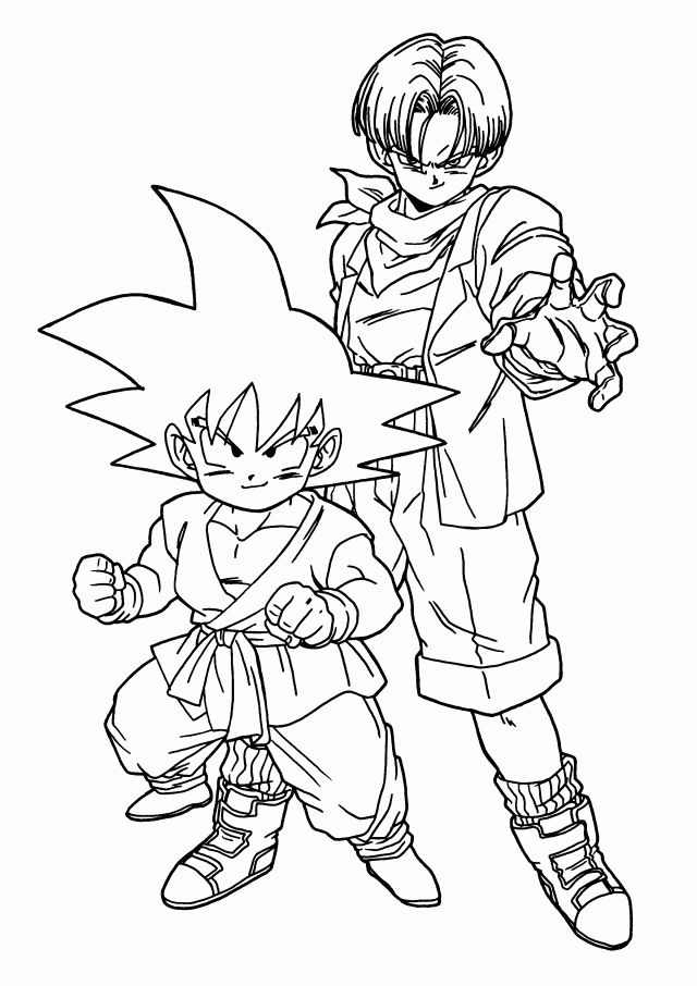 Dragon Ball Z Coloring Pages Gif 167976 Coloring Pages Book Info