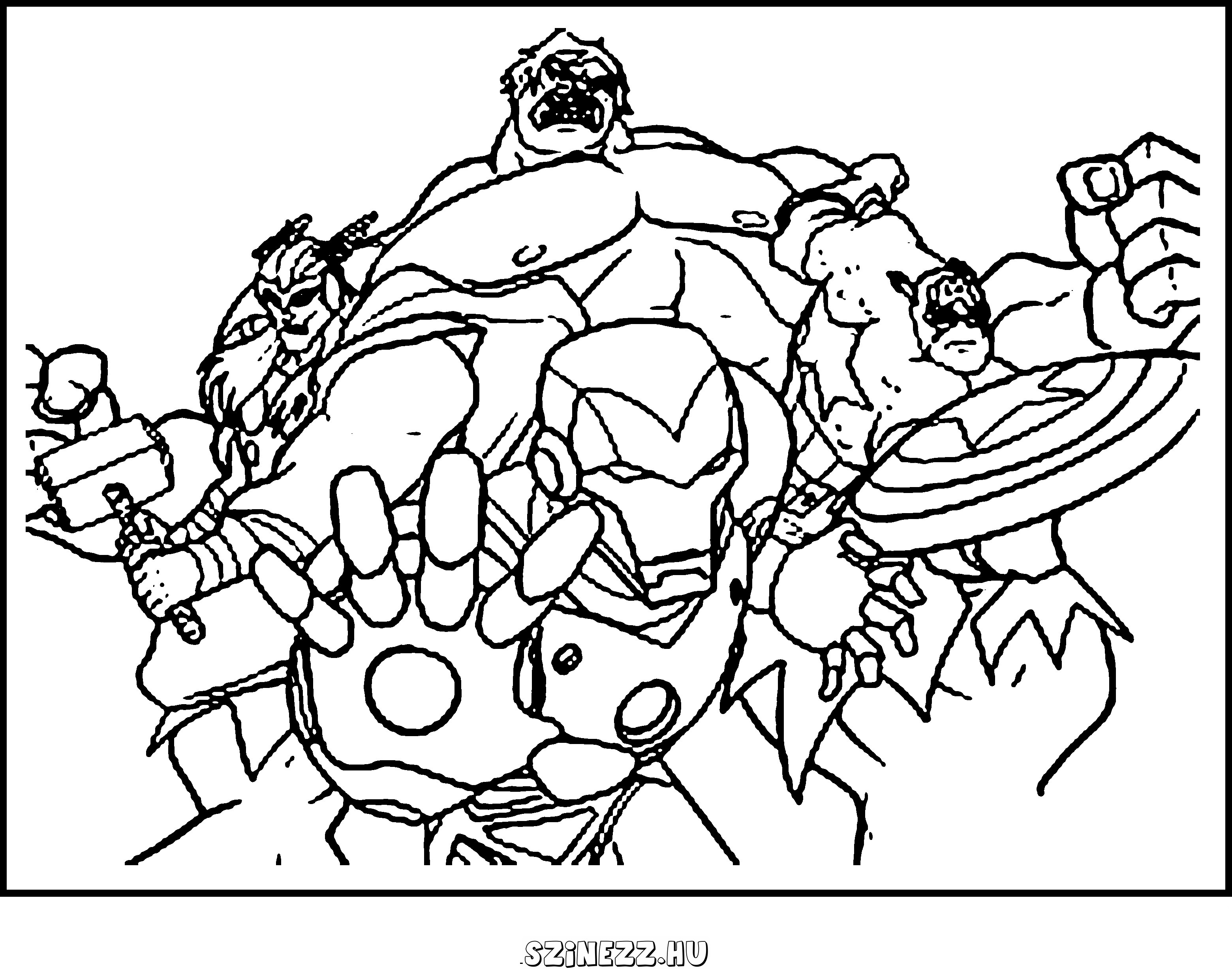Avengers coloring pages ginormasource kids