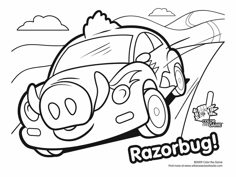 Razorback Coloring Pages Cake Ideas and Designs