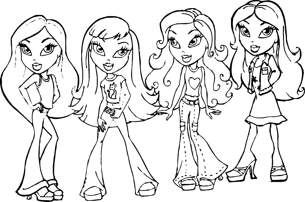 Baby Bratz Coloring Pages