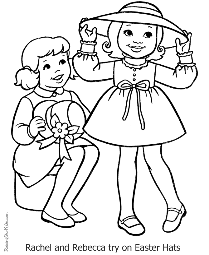 easter hat Colouring Pages
