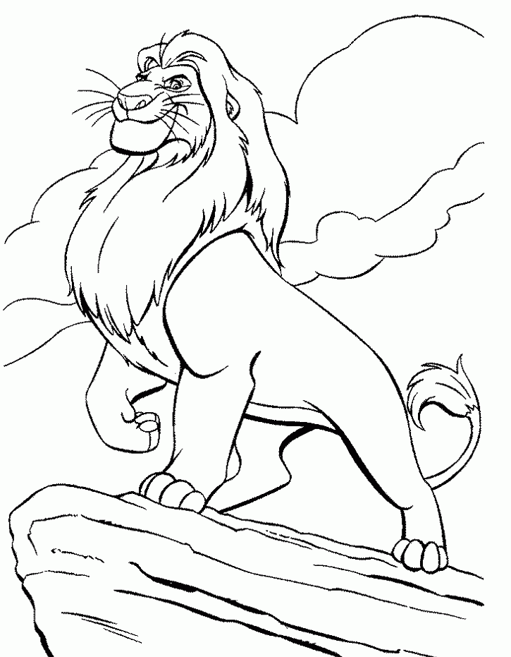 Download King Mufasa Coloring Pages For Kids Lion King Or Print 