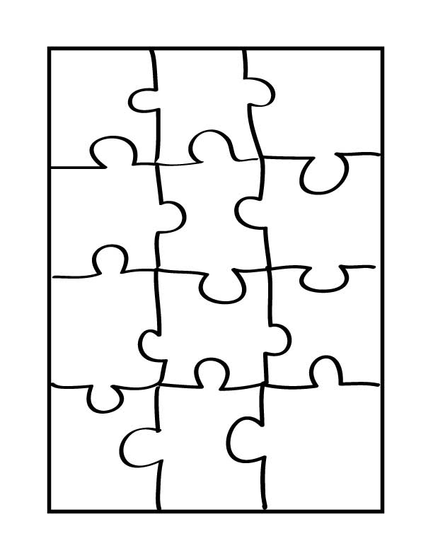 Printable Blank Puzzle Pieces