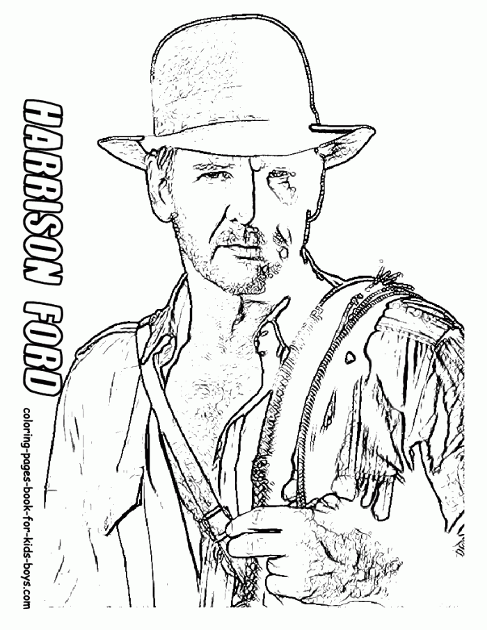 Indiana Jones Coloring Page