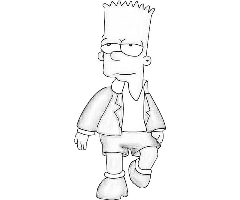 Supreme Simpson Coloring Pages