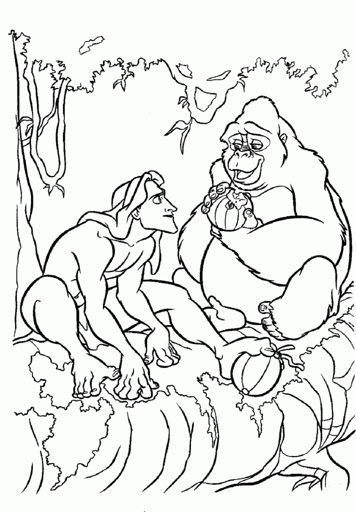Disney printable Tarzan coloring pages | Coloring Pages