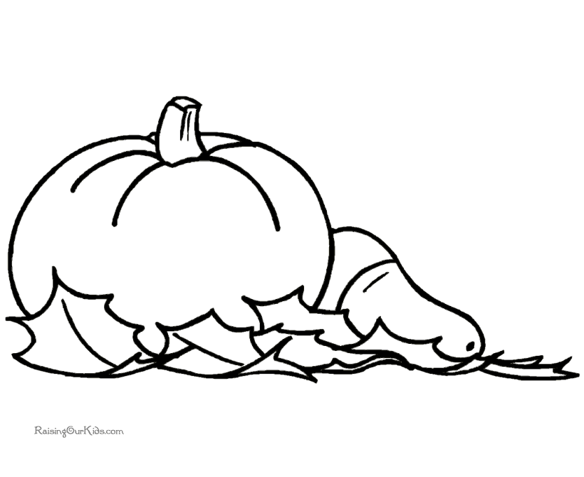 Thanksgiving Preschool Coloring Pages to Print 018