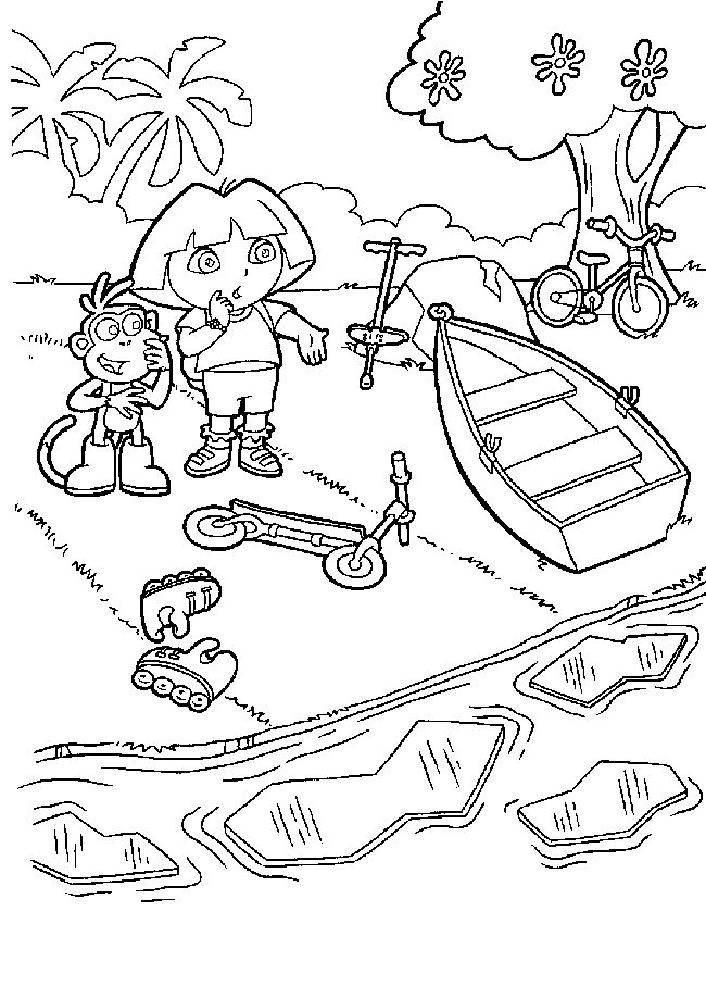 Dora Coloring Pages (
