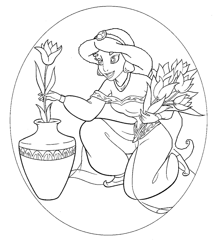 Aladdin Coloring Pages to Print