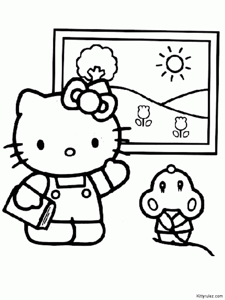 katieyunholmes: coloring pages for girls hello kitty