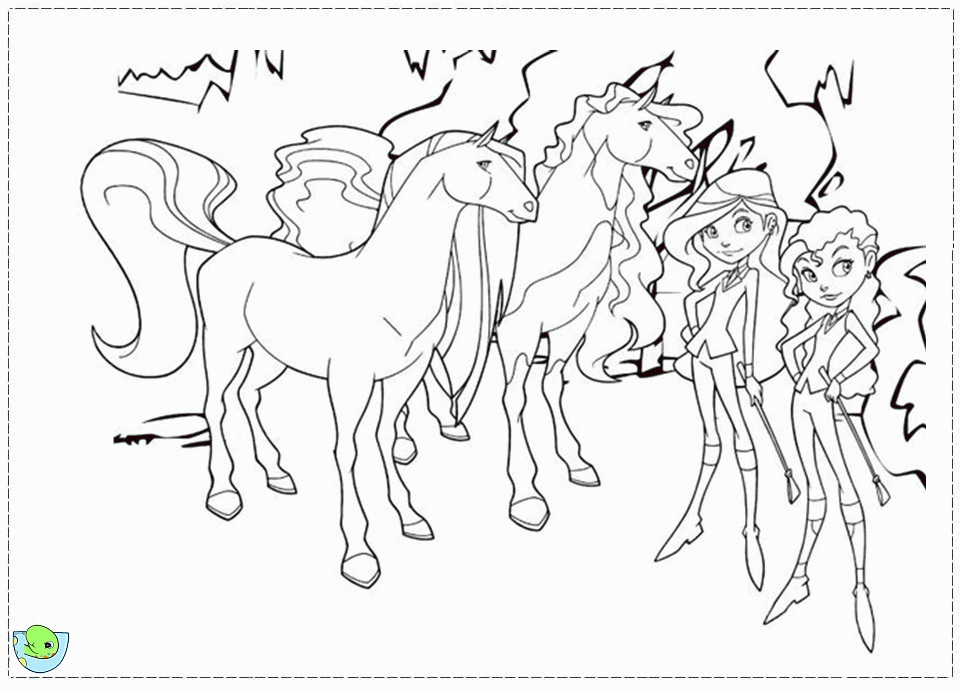 Horseland Coloring page- DinoKids.