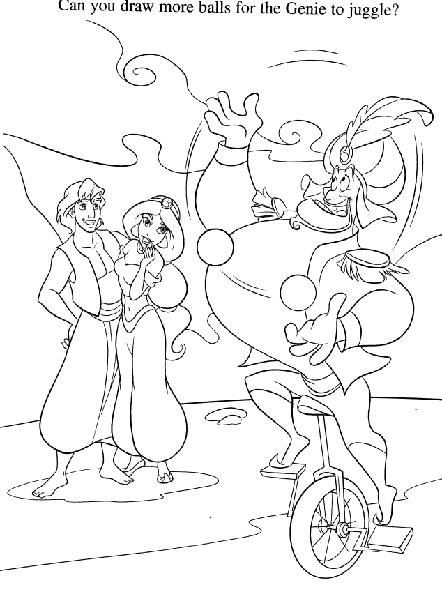 agrabah: scans from 'princess doodles colouring' book