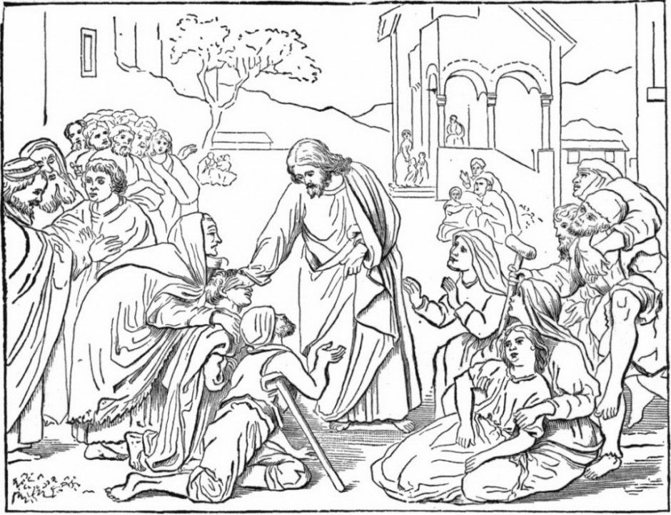 Jesus With Children Coloring Pages Jesus Coloring Pages For 212595 