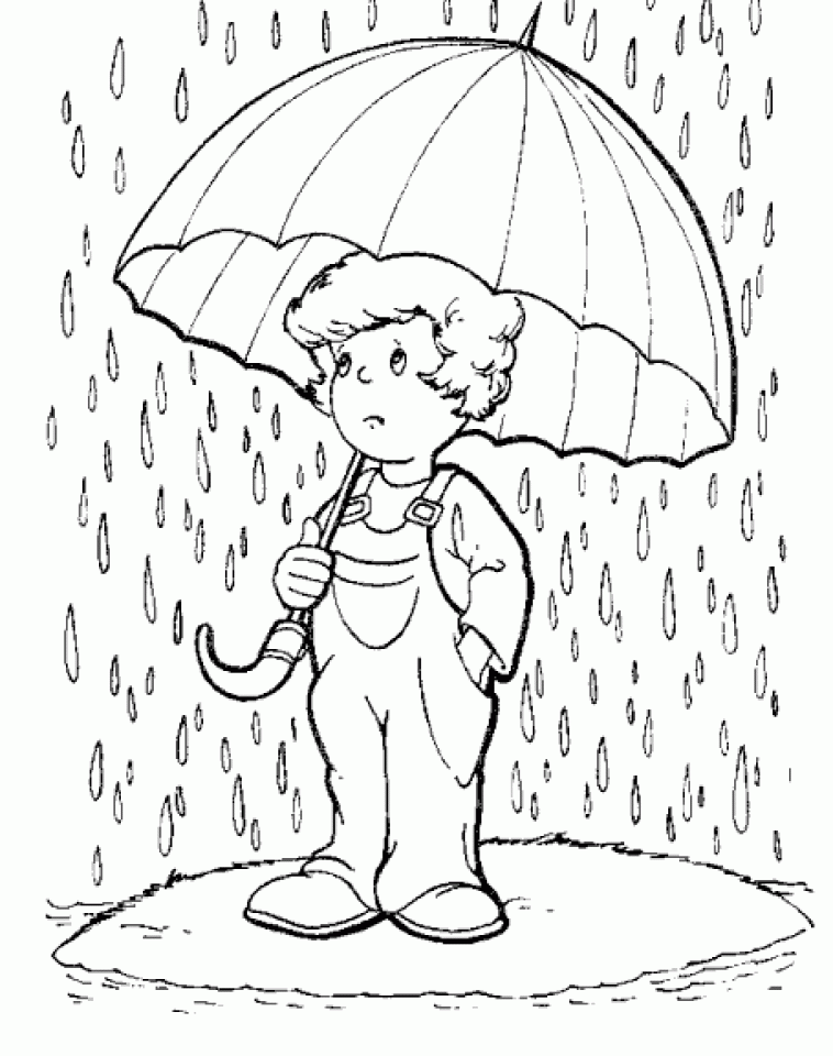 Coloring Pages Rain Coloring Home