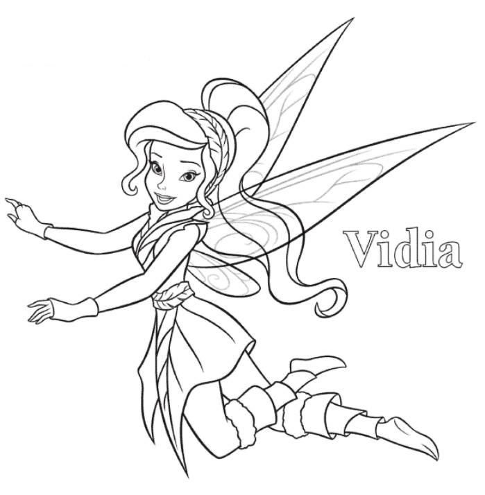 vidia tinkerbell coloring page | Zion's 5th birthday party