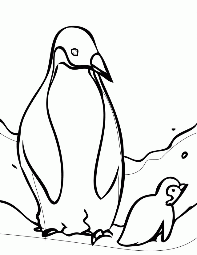 Penguins Coloring Page Printable For Kids Coloring Pages 285072 