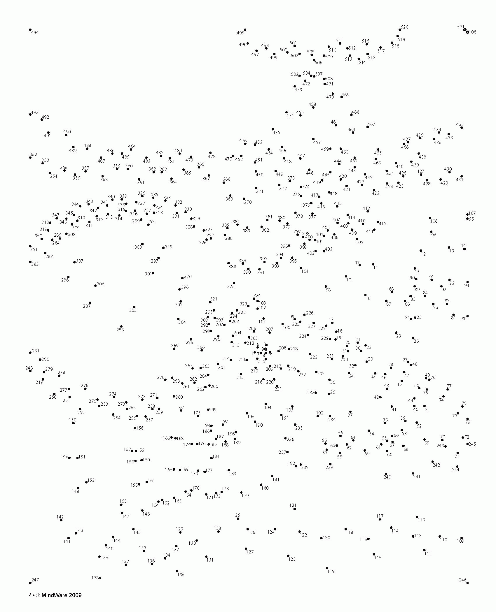 Extreme Dot To Dot Printable Worksheet