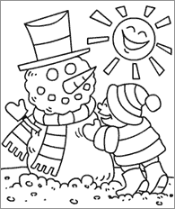 Winter - Coloring Pages for Kids and for Adults