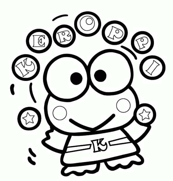 Keroppi Coloring Pages - Coloring Home