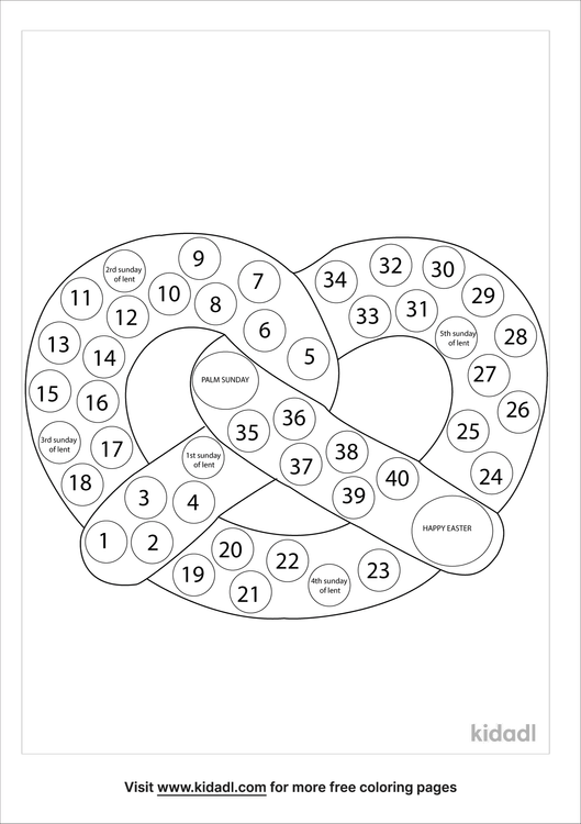 Pretzel Sunday School Lesson Coloring Pages | Free Fun Coloring Pages |  Kidadl