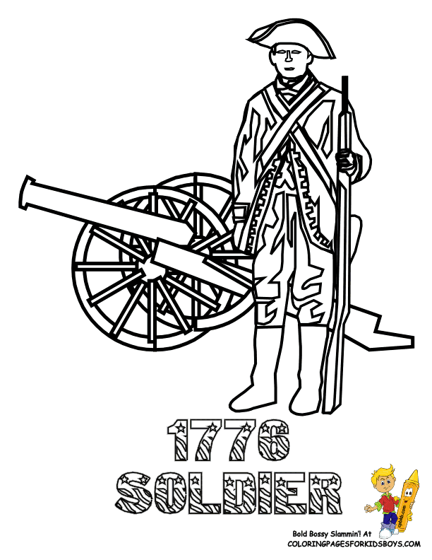 The American Revolution Coloring Page - Coloring Home