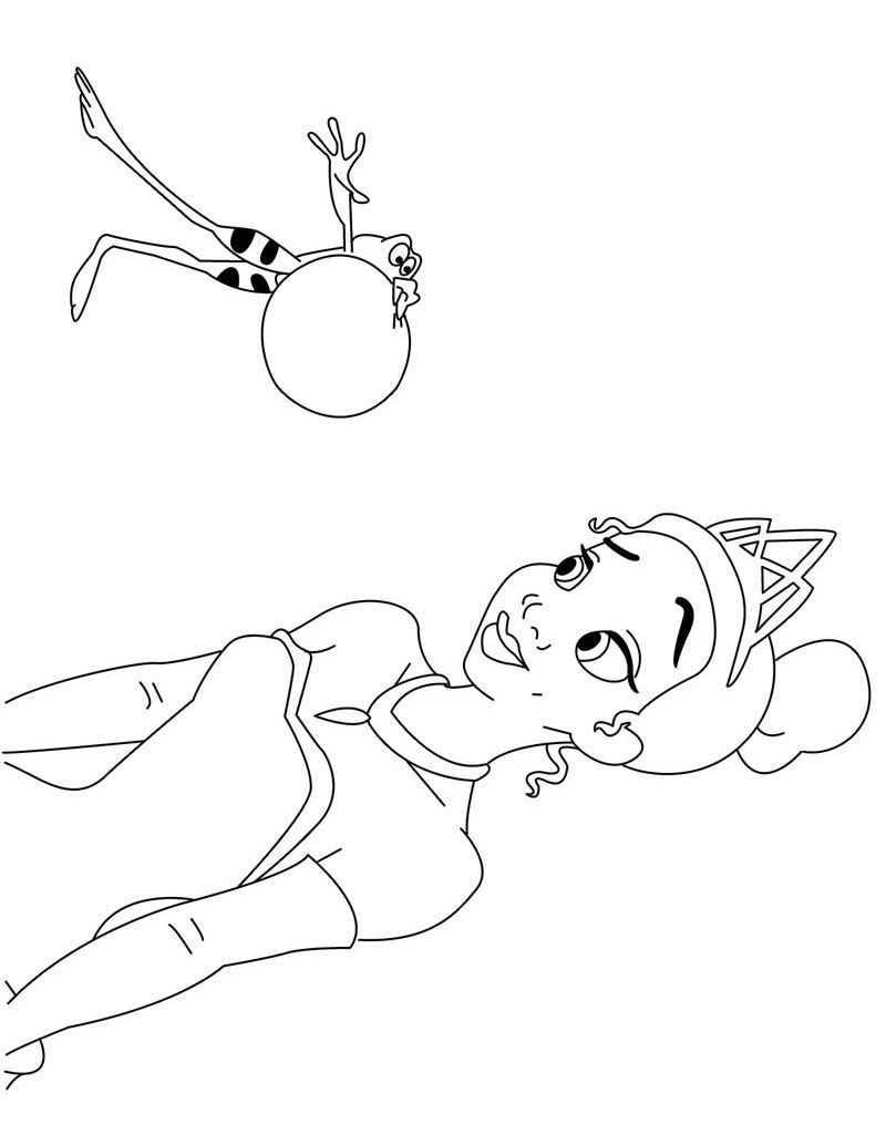 Princess and the Frog coloring pages - Tiana and prince Naveen