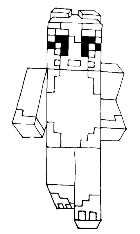 Minecraft Stamps coloring page – Having fun with children