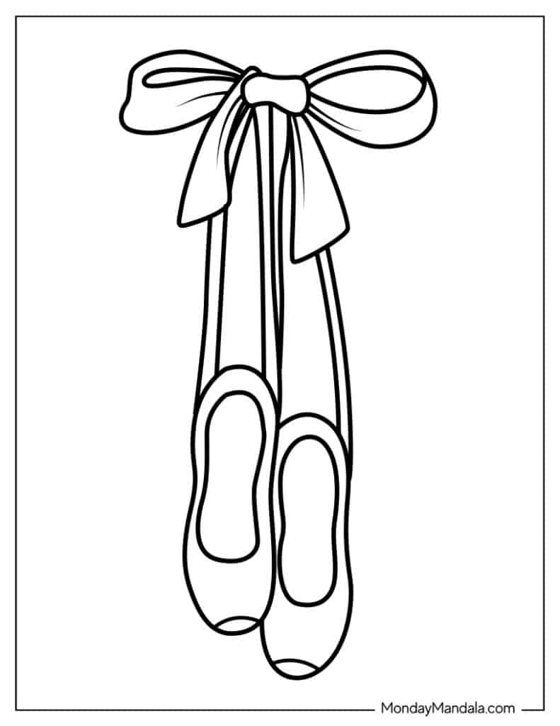Ballerina Coloring Page (Free PDF Printables) - Coloring Home
