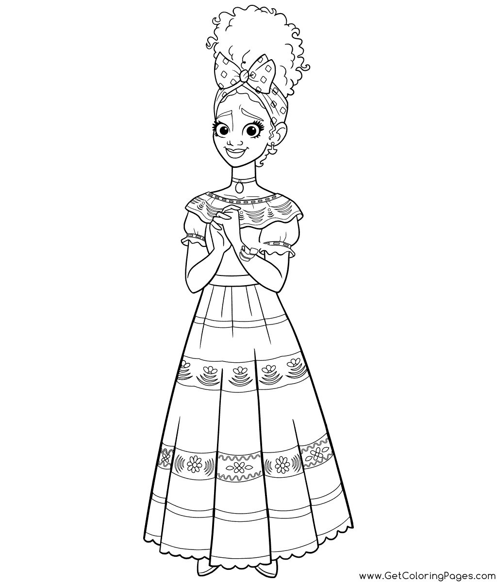 Encanto Dolores Colouring Pages - Get Coloring Pages