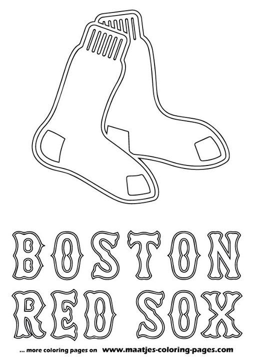 Pin by Frank Kaminski on burning for sport | Boston red sox logo, Red sox  logo, Baseball coloring pages