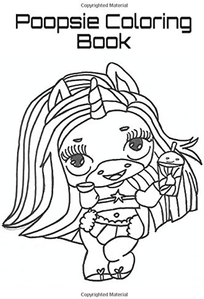 Poopsie Coloring Book : Girl, Monster: Amazon.sg: Books