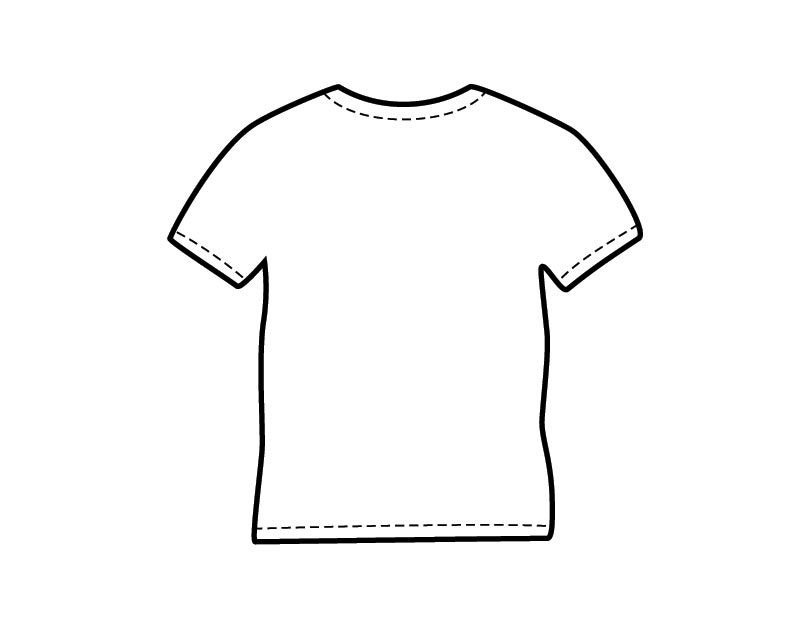 Printable T-Shirt coloring page from FreshColoring.com | Shirt template,  Blank t shirts, Colorful shirts