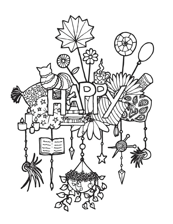 coloring : Remarkable Happy Coloring Pages For Adults Picture Ideas Happy  Coloring Pages For Adults App‚ Happy Coloring Pages For Adults‚ Happy  Coloring Pages For Adults To Do Online or colorings