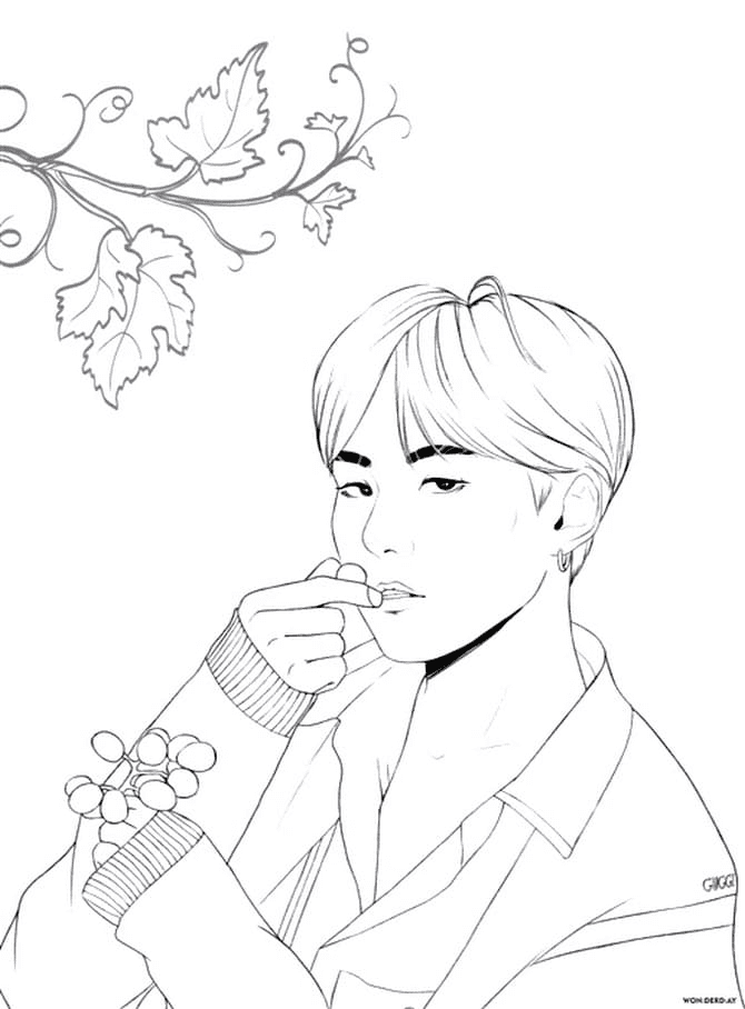 Jimin Coloring Pages - BTS Coloring Pages - Coloring Pages For Kids And  Adults