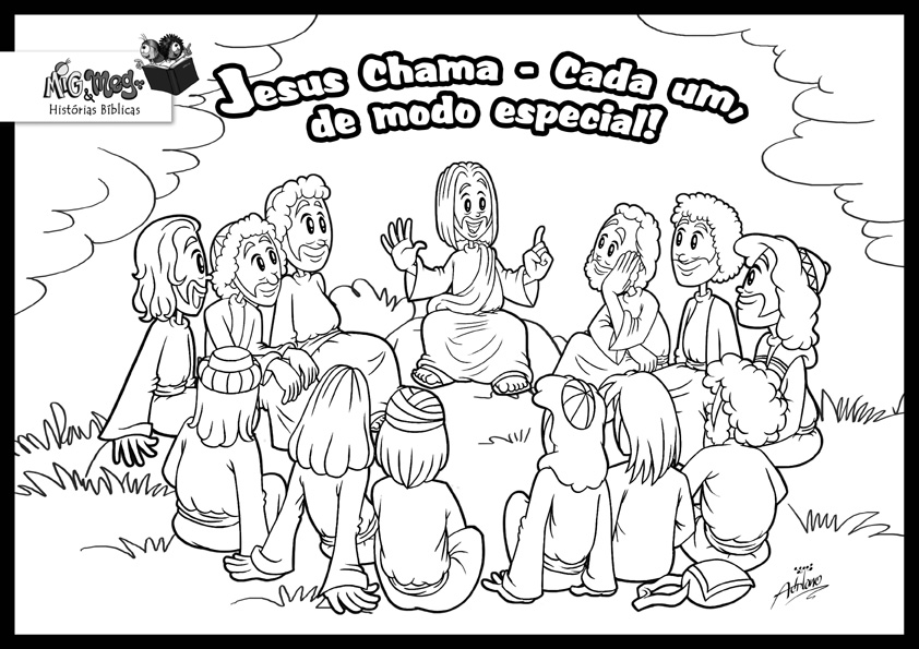 The call of the disciples coloring pages
