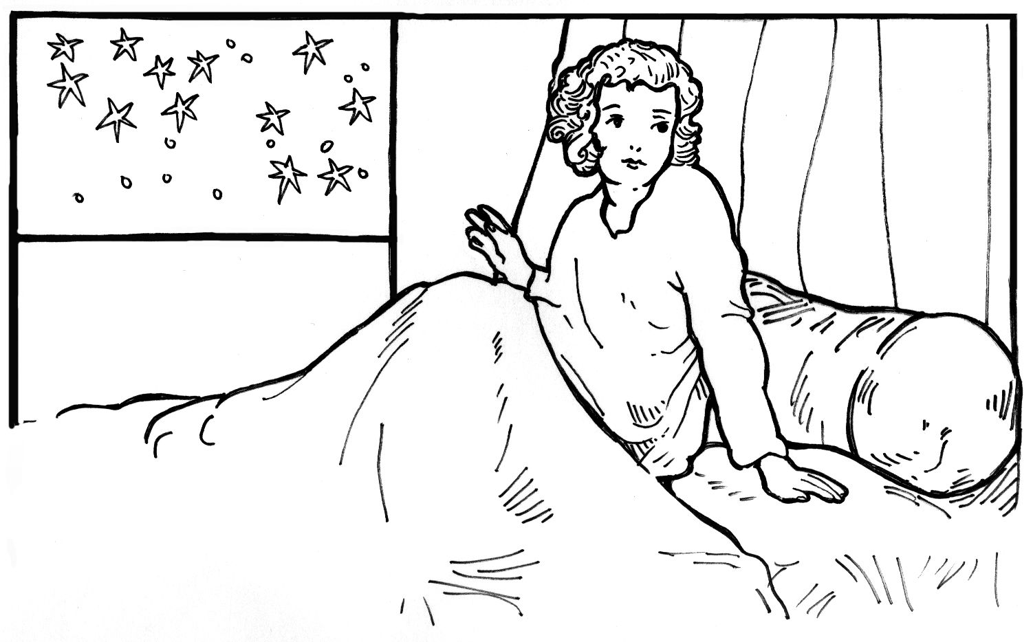 Bedtime Coloring Pages - HiColoringPages