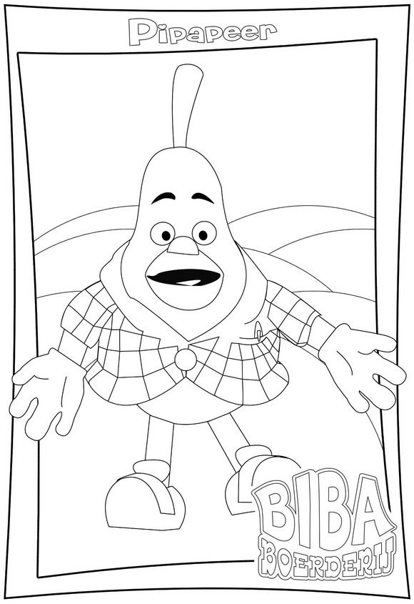 Kids N Fun 10 Coloring Pages Of Biba Farm Sketch Coloring Page