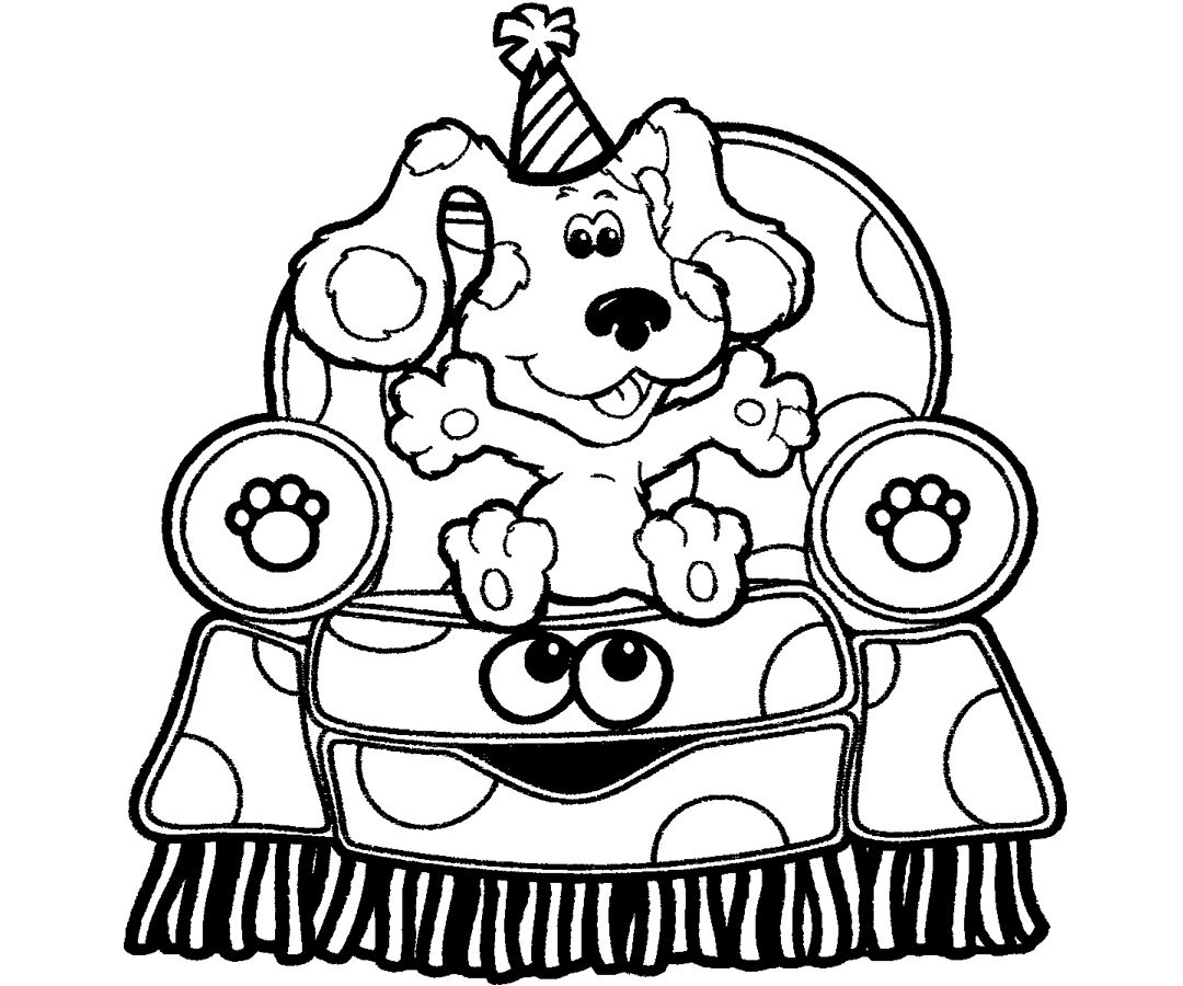 Free Printable Coloring Pages Of Blue S Clues