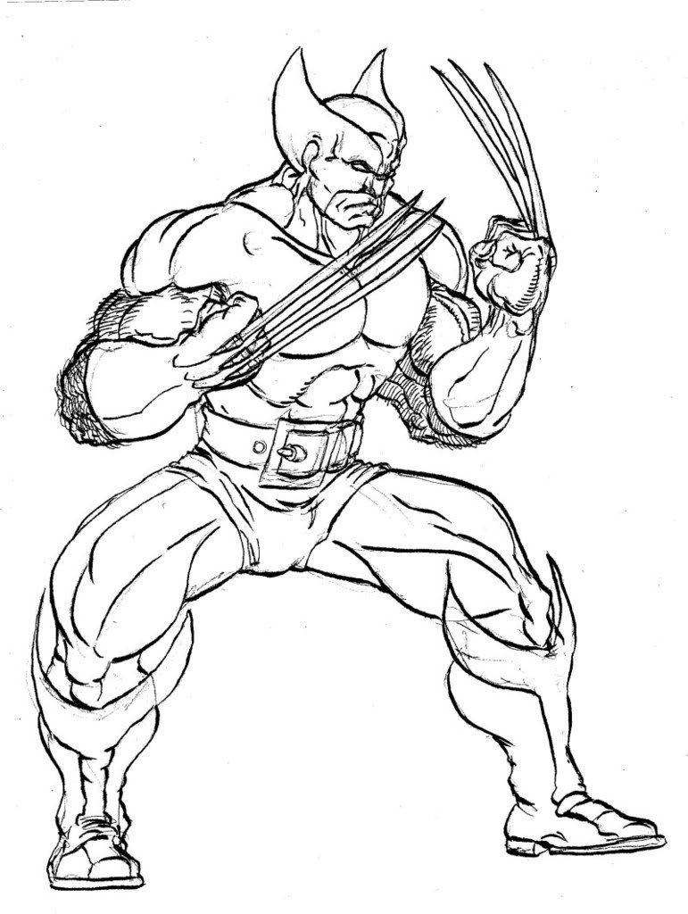 Free Printable Wolverine Coloring Pages For Kids   Coloring Home